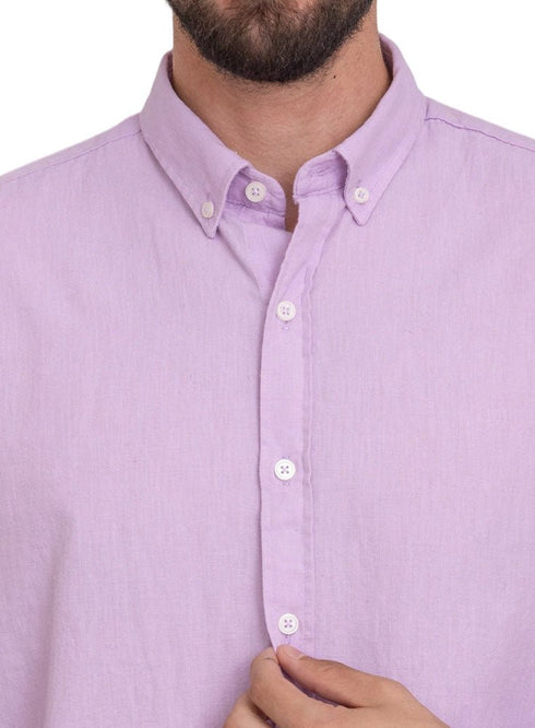 Lilac Linen Shirt - Khotwh